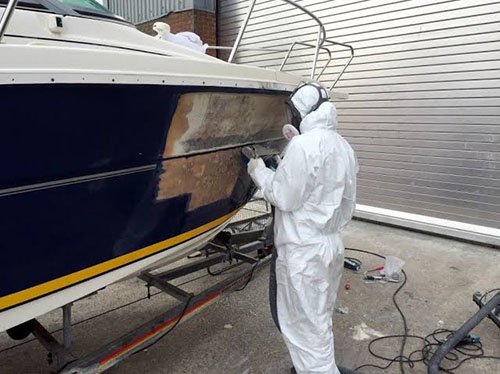 boat yacht repair cover